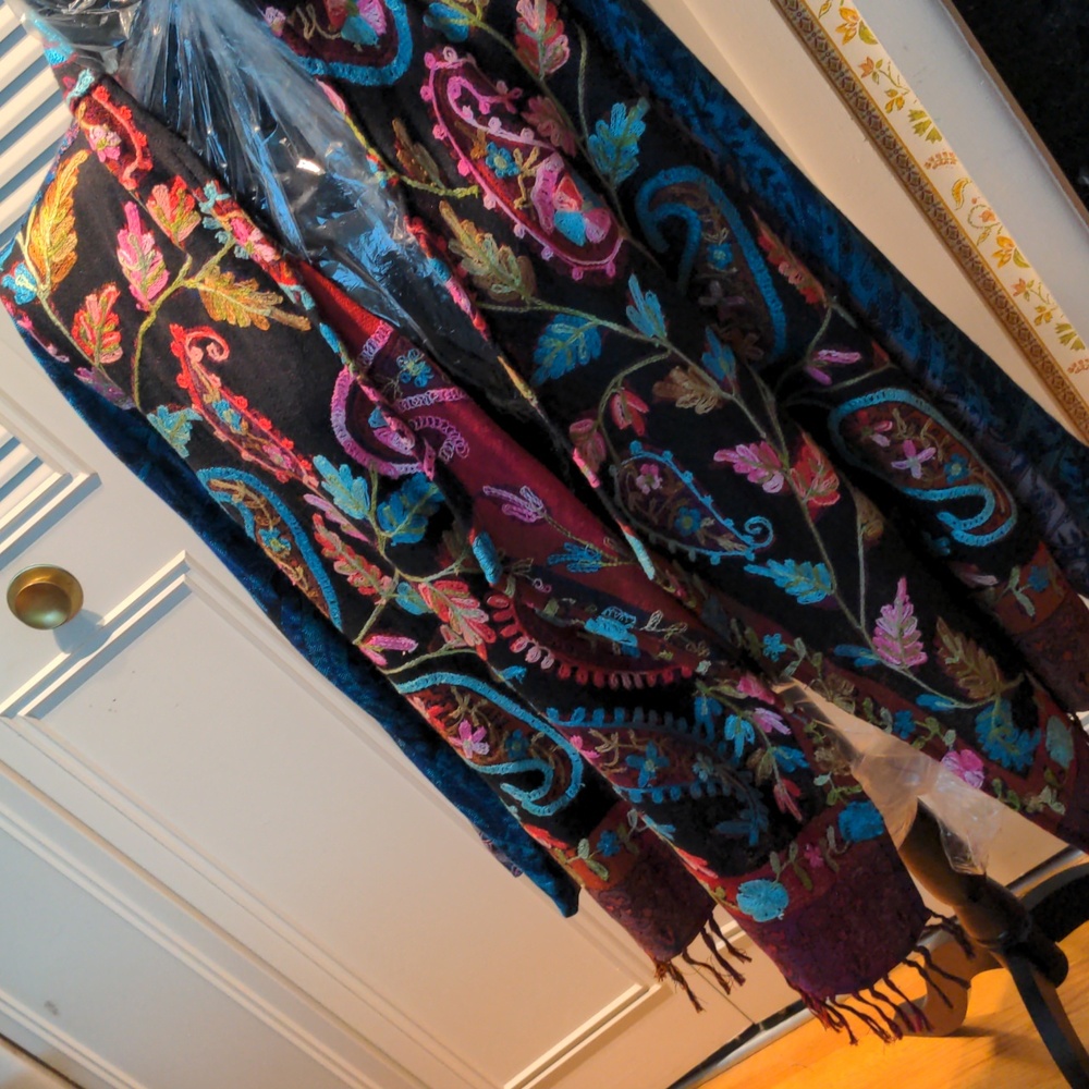 Soft Surroundings Size M Multicolor Topper Fringe… - image 1